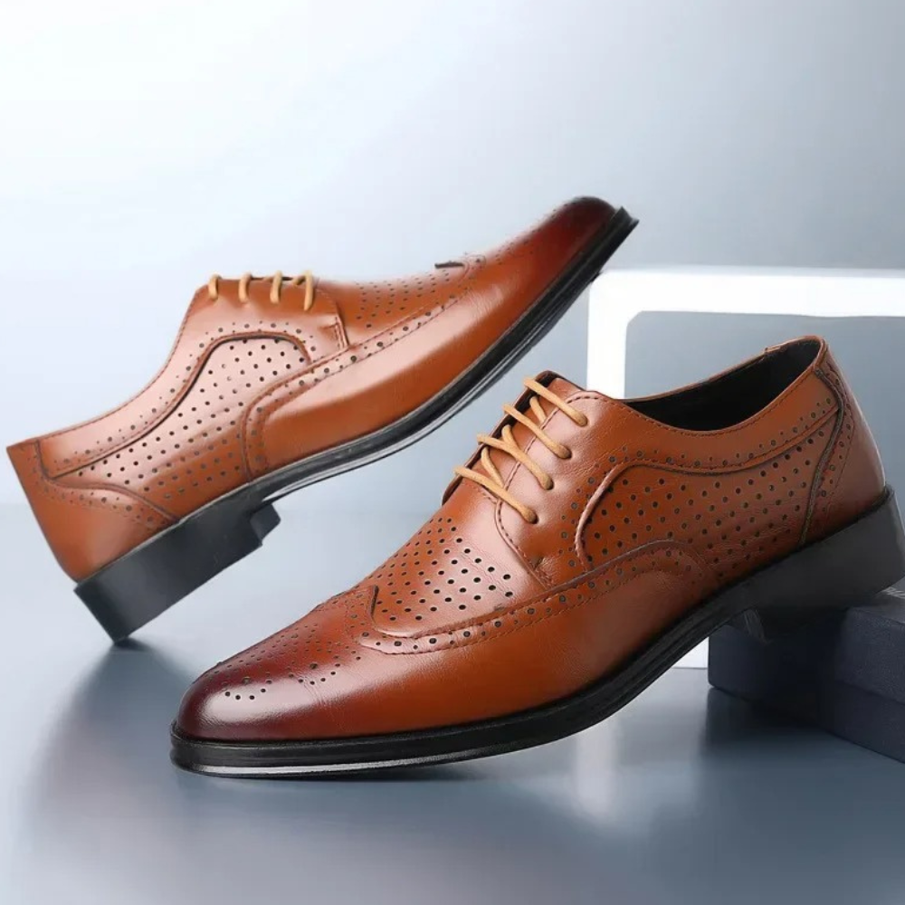Novo - Comfortabele zomerse business casual herenschoenen