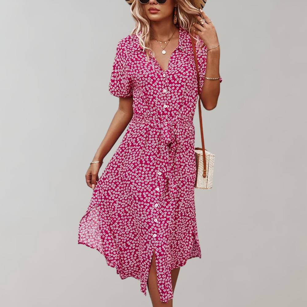Novo - Midi zomerjurk voor dames - Perfect voor Lente en Zomer