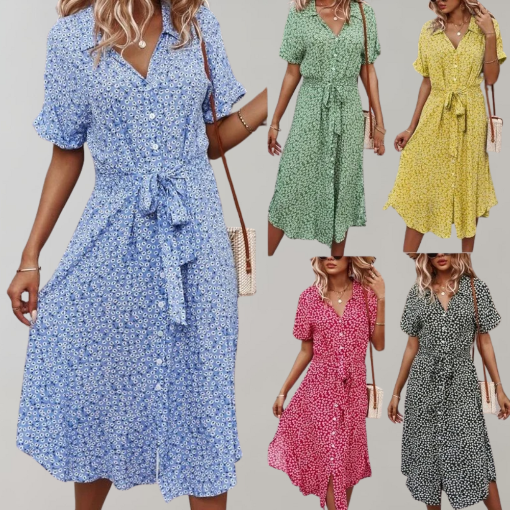Novo - Midi zomerjurk voor dames - Perfect voor Lente en Zomer