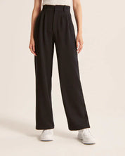 Stijlvol Breed Been Getailleerde Broek - Novo