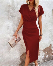 Novo | Elegante Feestjurk met Voorjaarsplit