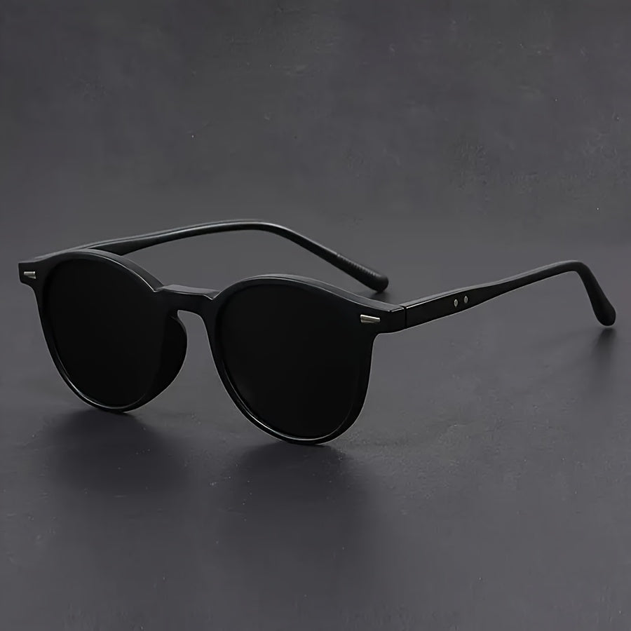 Novo - Heren Zonnebril | Lichtgewicht Ronde Frame | Retro Tortoiseshell Design | Streetstyle & Casual