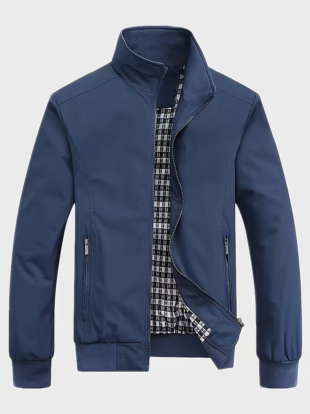 Novo - Heren Zakelijk Jack | Ritssluiting & Opstaande Kraag | Stijlvol & Comfortabel | Lente
