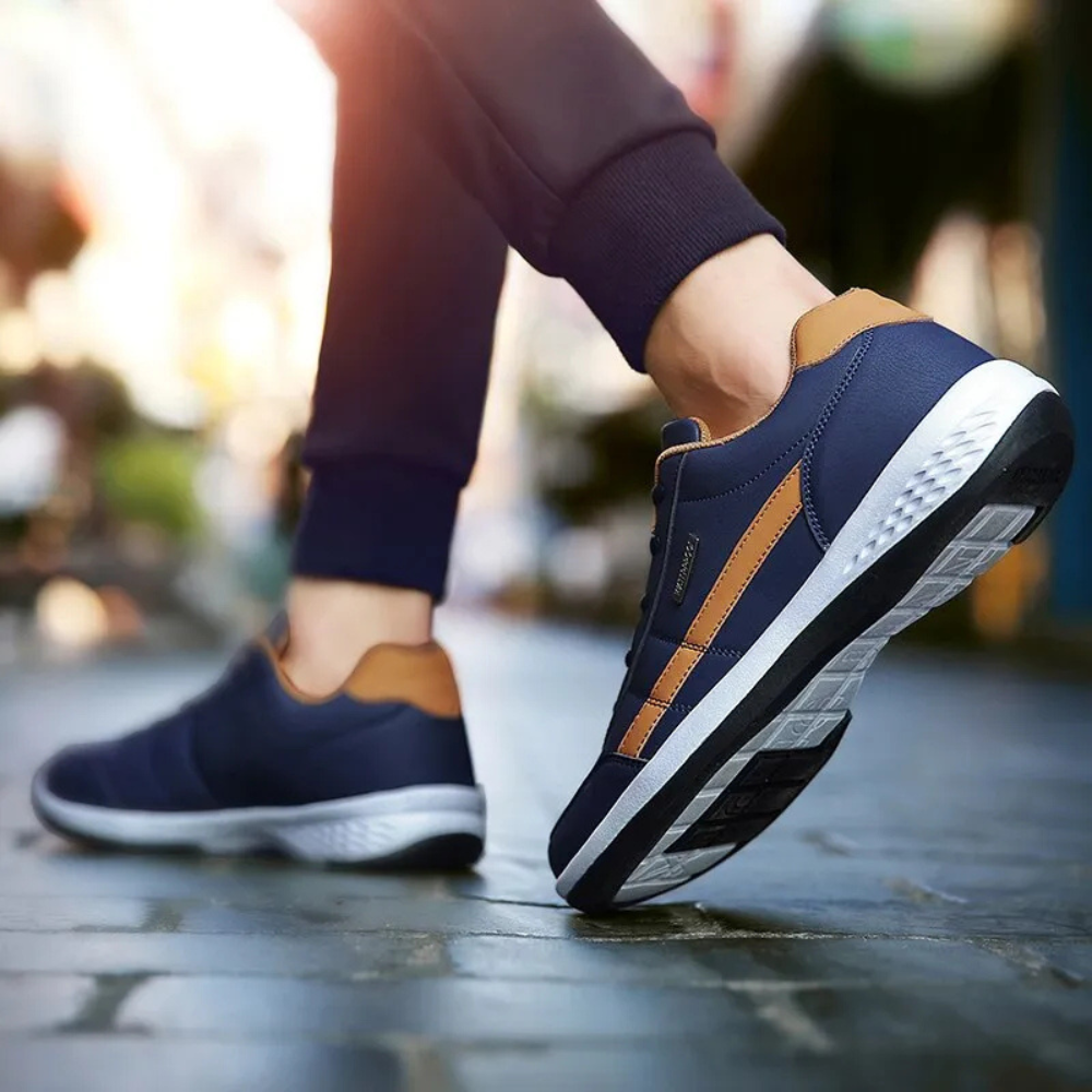 Sneakers Heren - Leer en orthopedisch - Novo